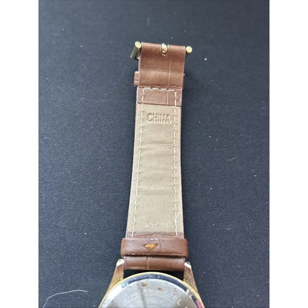 Gold Tone White Dial Easy Read Women’s Quartz Watch